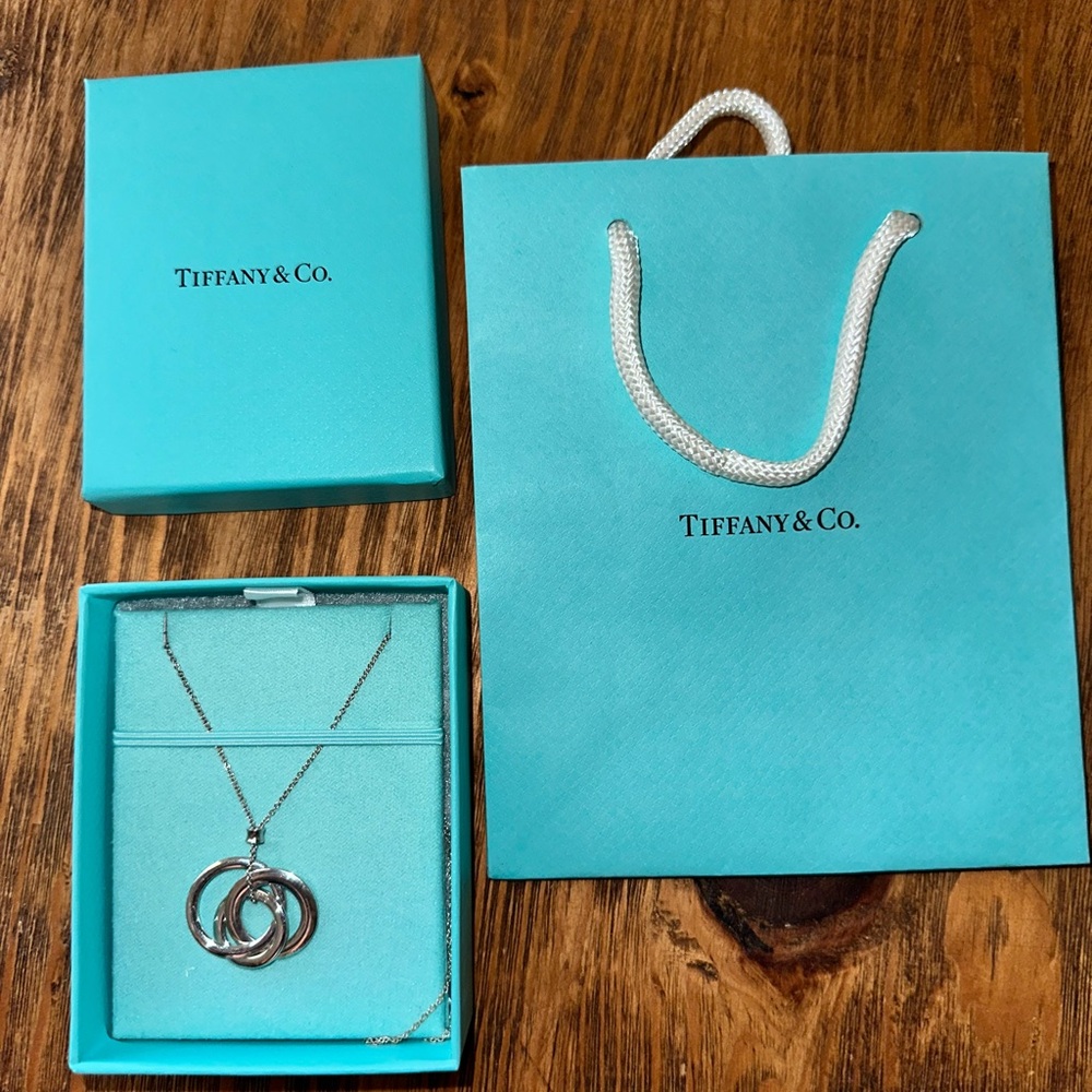 Tiffany & Co. Silver 1837 Interlocking Circles Necklace